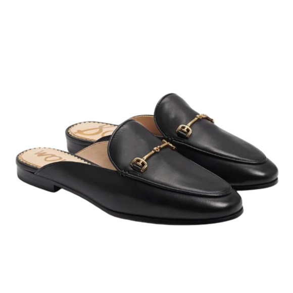 Sam Edelman Shoes - Sam Edelman Black Linnie Classic Flat Mule Size 7.5